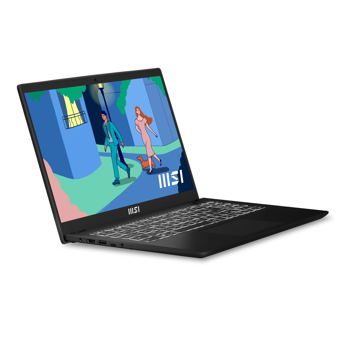 MSI Modern 15 (15.6 inch) Full HD Notebook Computer AMD Ryzen 5 8GB RAM 512GB SSD (Black)