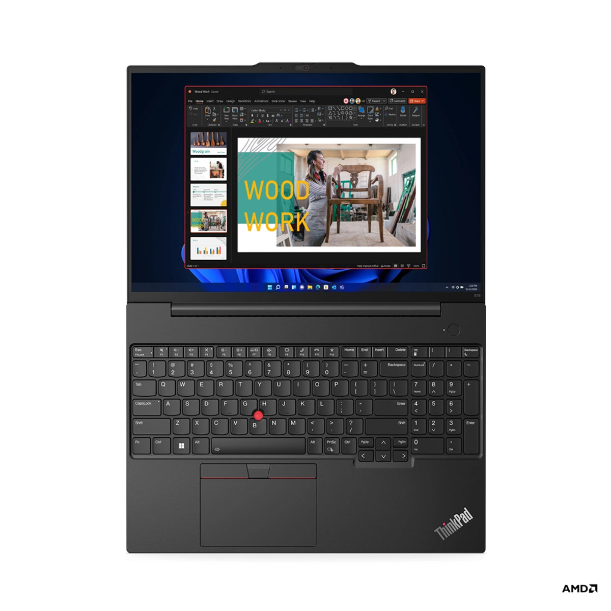 Lenovo ThinkPad E16 Gen1 (16 inch) QHD+ Notebook Computer AMD Ryzen 5 8GB RAM 256GB SSD