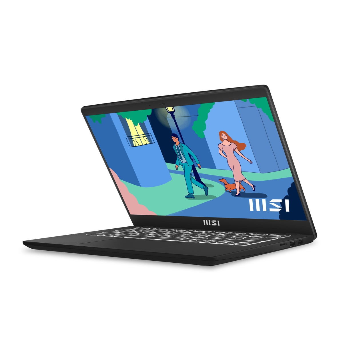 MSI Modern 14 (14 inch) Full HD Notebook Computer AMD Ryzen 5 8GB RAM 512GB SSD (Black)