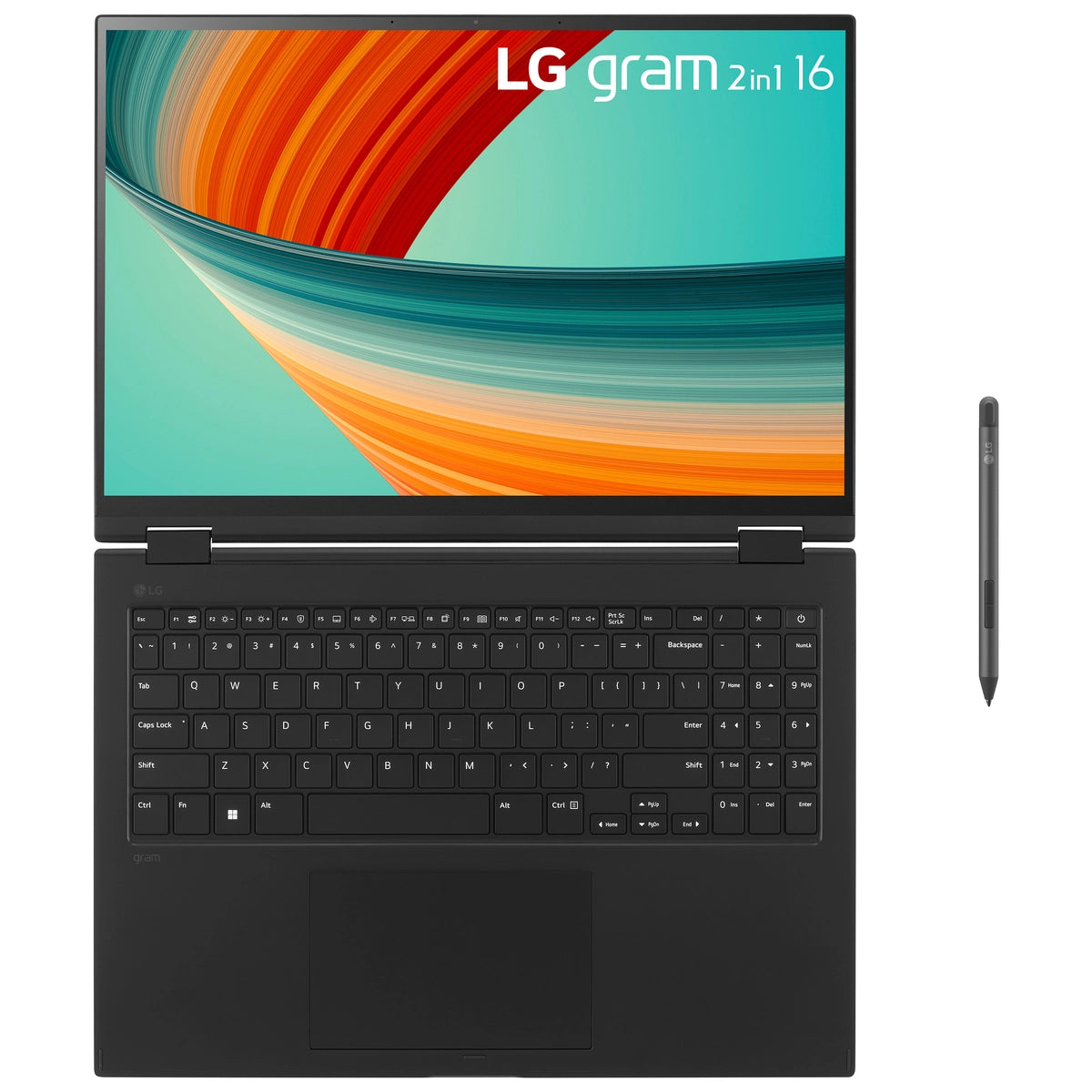 LG Gram 16T90R-K.AA78A1, Intel® Core™ i7, 40.6 cm (16), 2560 x 1600 pixels, 16 GB, 1 TB, Windows 11 Home