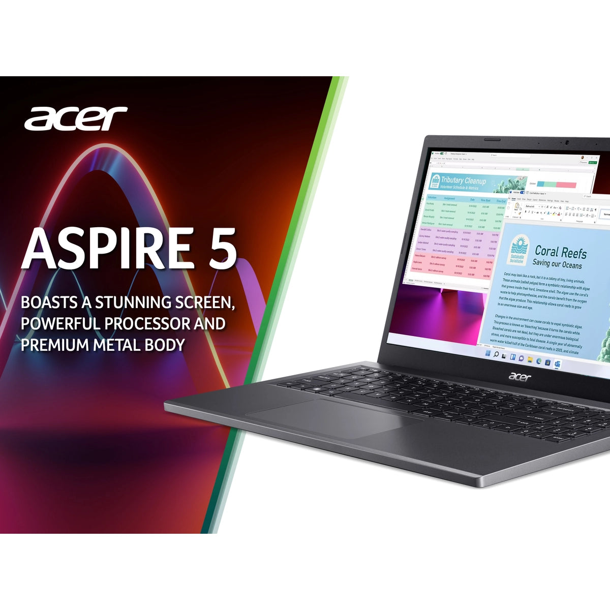 Acer Aspire 5 (15.6 inch) Full HD Notebook Computer AMD Ryzen 7 16GB RAM 512GB SSD (Iron)