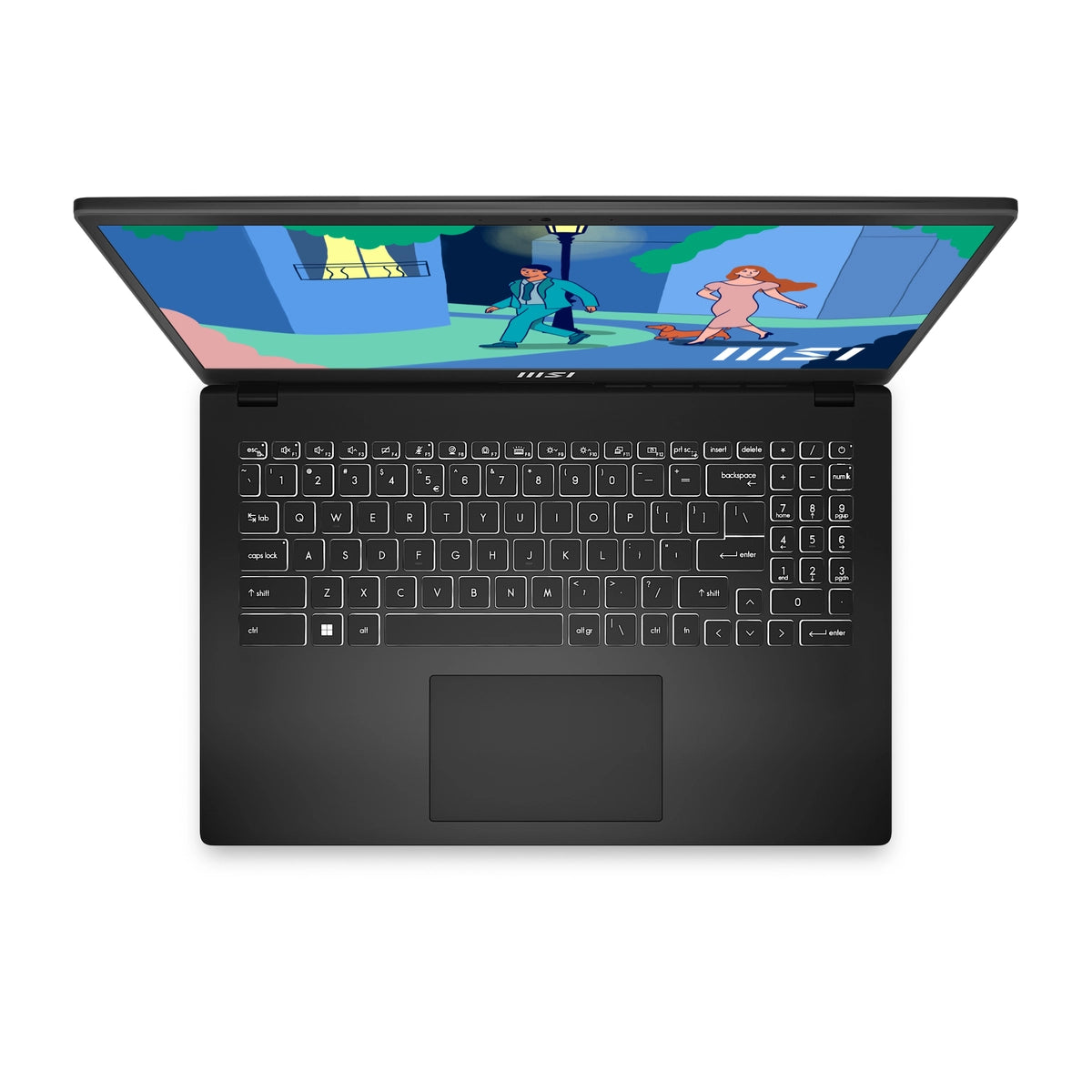 MSI Modern 15 (15.6 inch) Full HD Notebook Computer AMD Ryzen 5 8GB RAM 512GB SSD (Black)